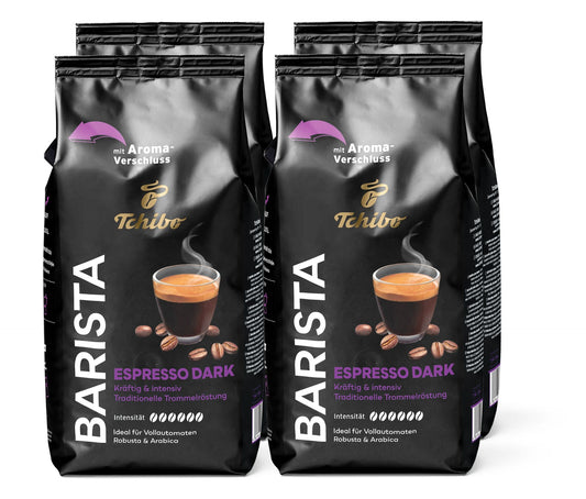 BARISTA Espresso Dark - 4x 1 kg Ganze Bohne