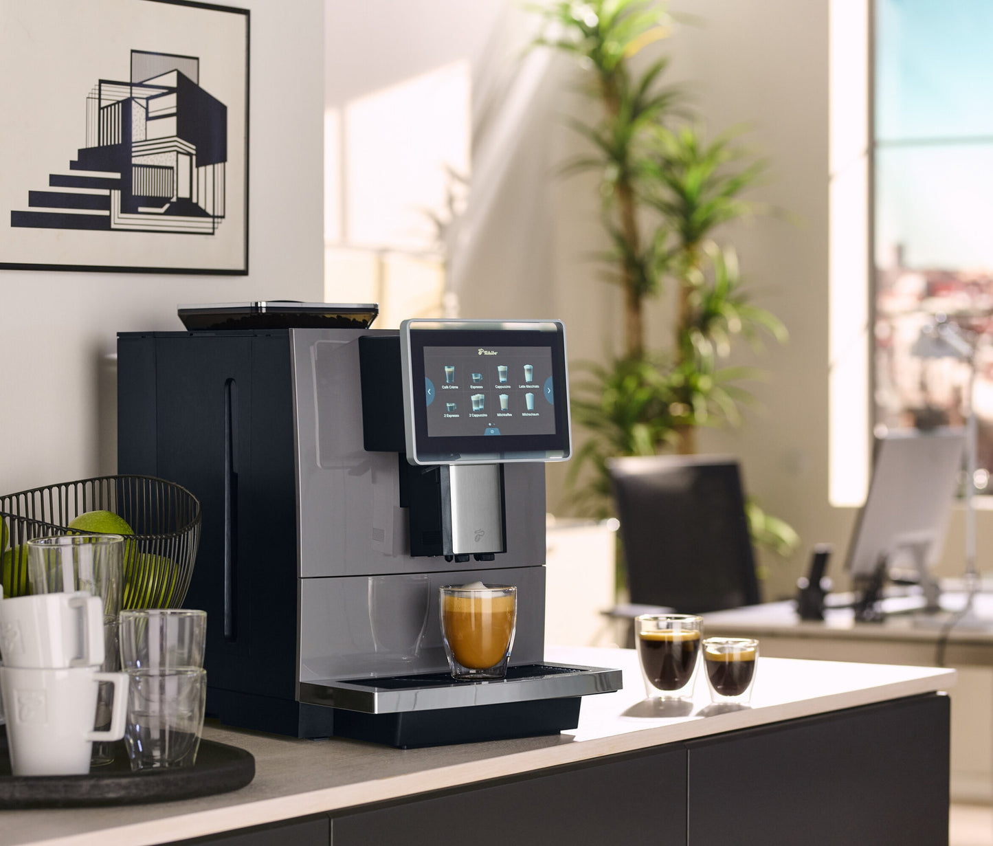 Profi-Kaffeevollautomat »Tchibo Office« inkl. Wasserfilter, grau